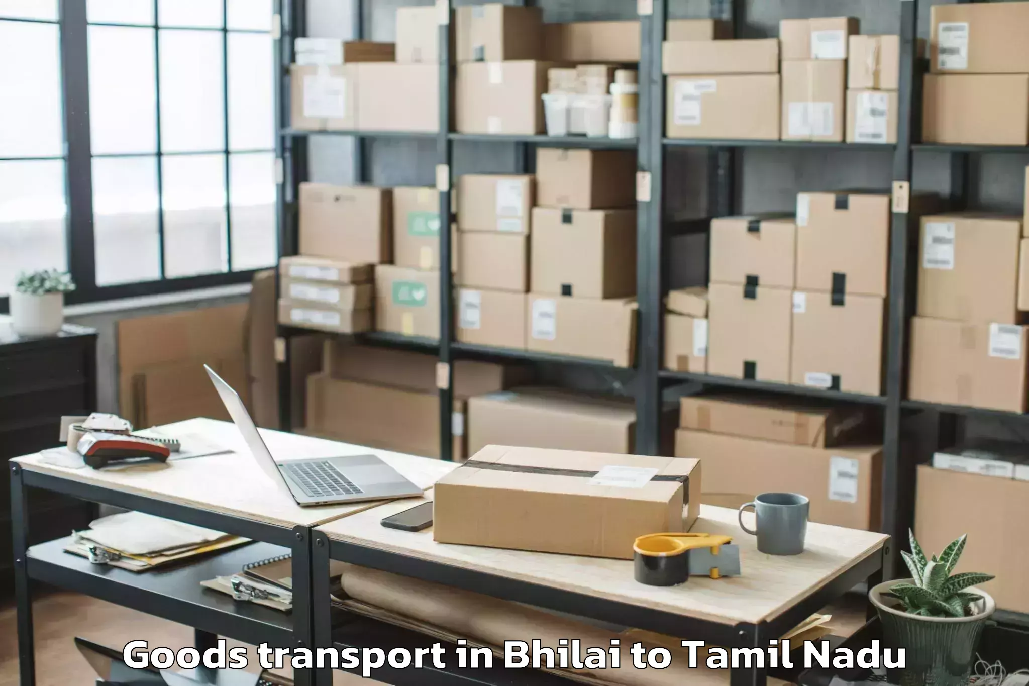 Top Bhilai to Tiruchendur Goods Transport Available